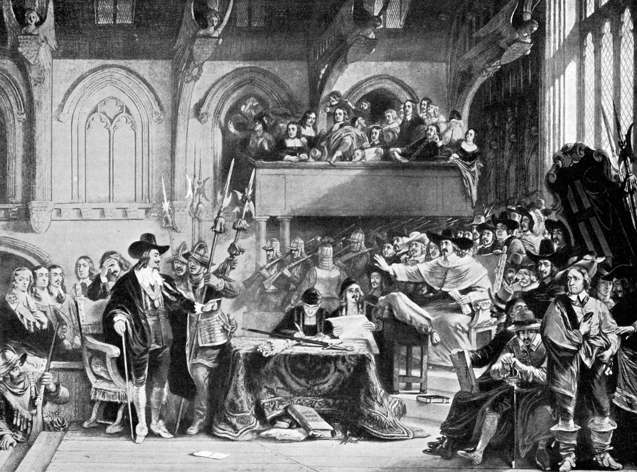 जनवरी, 1649 c1905 में वेस्टमिंस्टर हॉल में चार्ल्स I का प्रसिद्ध परीक्षण द्वारा अज्ञात