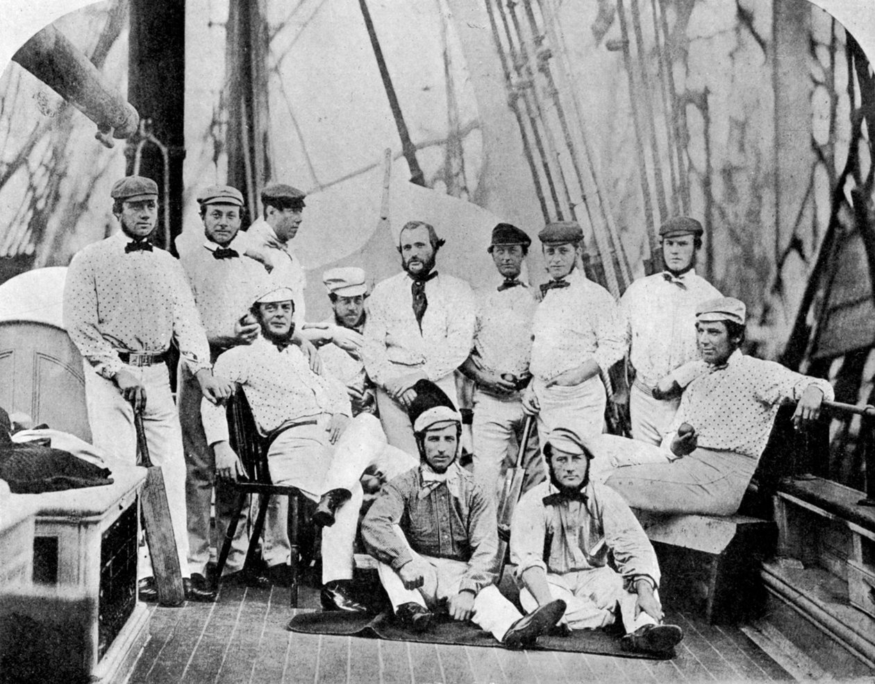 अमेरिका का दौरा करने वाली पहली अंग्रेजी क्रिकेट टीम, 1859 1912 द्वारा अज्ञात