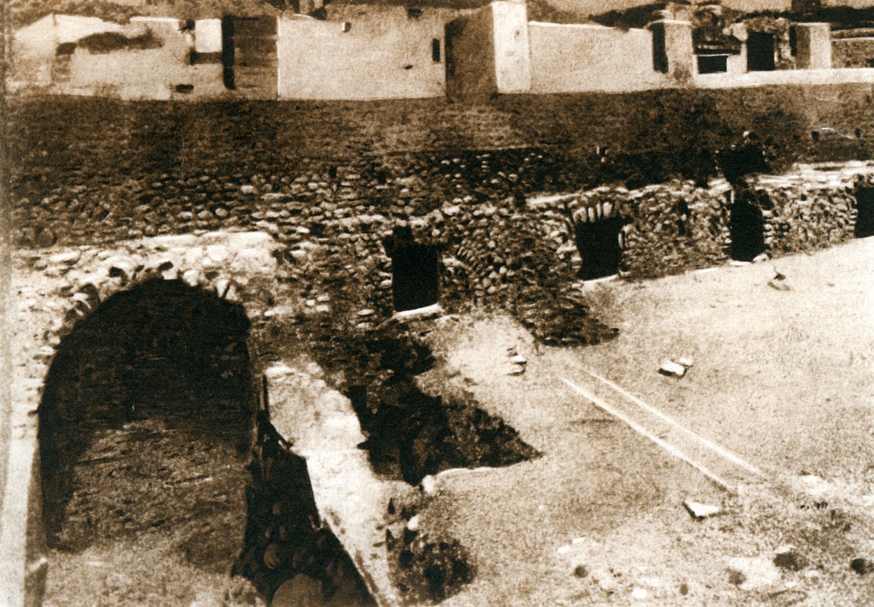 क्रिप्टोपॉर्टिको, पोम्पेई, इटली, c1900s पर शानदार छत द्वारा अज्ञात