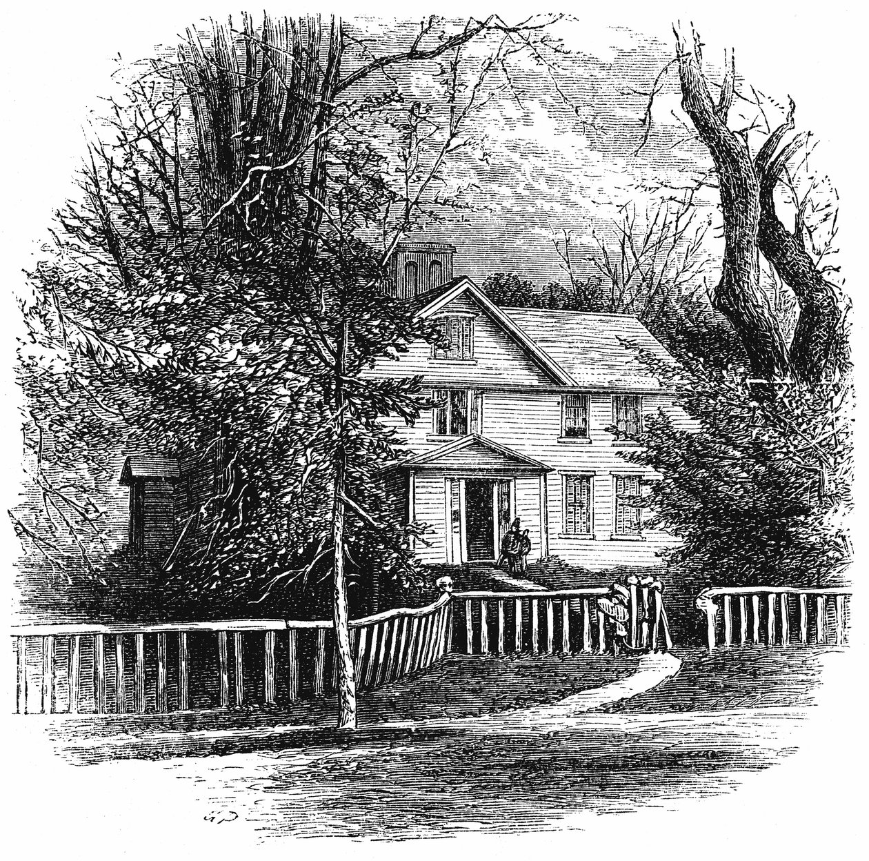 अमोस बेन्सन अल्कोट का घर 1799-1888, कॉनकॉर्ड, मैसाचुसेट्स, 1875 द्वारा अज्ञात