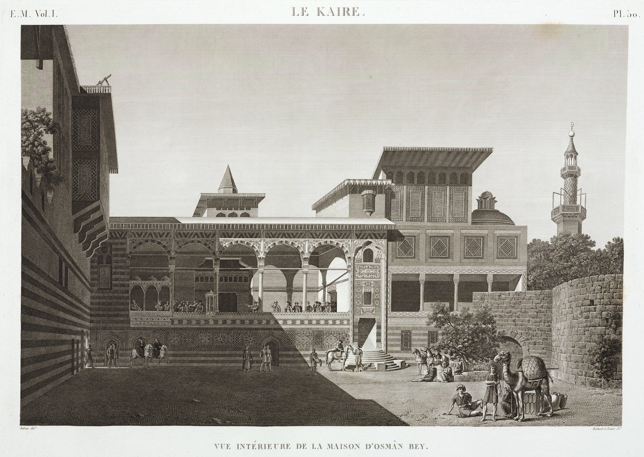 उस्मान बे का घर, मिस्र, c 1798 द्वारा अज्ञात