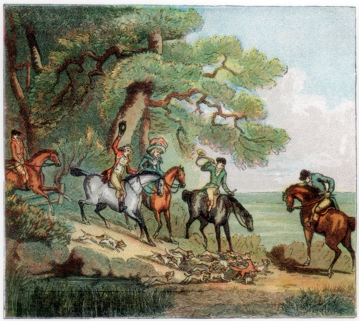 मार, लोमड़ी का शिकार, 1787 1890 द्वारा अज्ञात