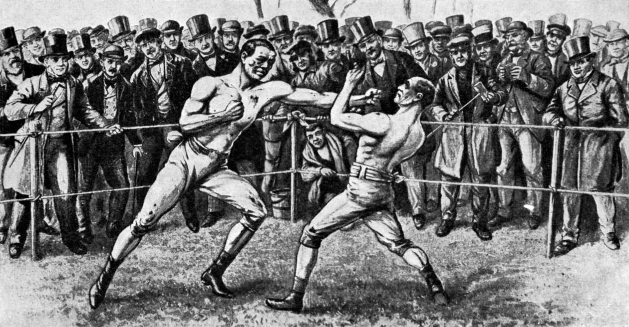 अंतिम नंगे पोर लड़ाई, फ़र्नबोरो, हैम्पशायर, 17 अप्रैल 1860 1951 द्वारा अज्ञात