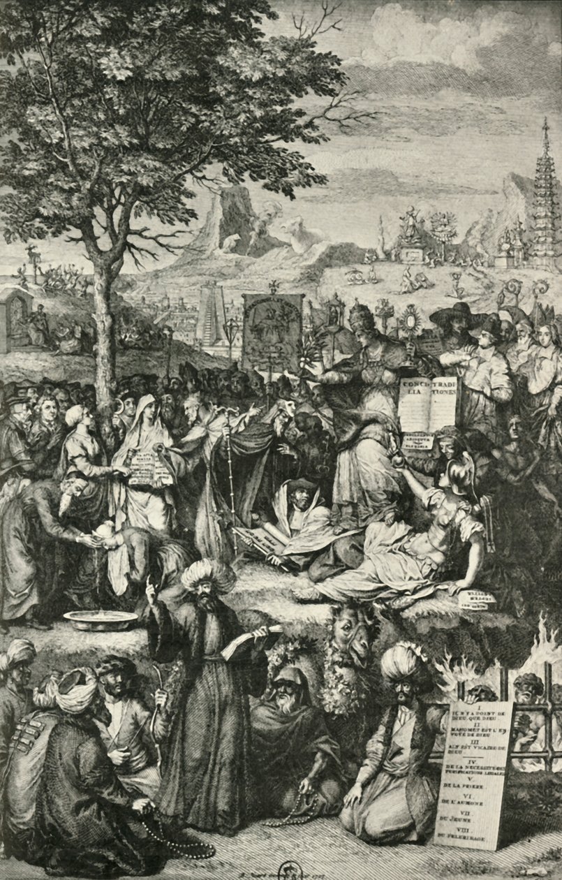 मुख्य विश्व धर्म, c1723, 1908। द्वारा अज्ञात