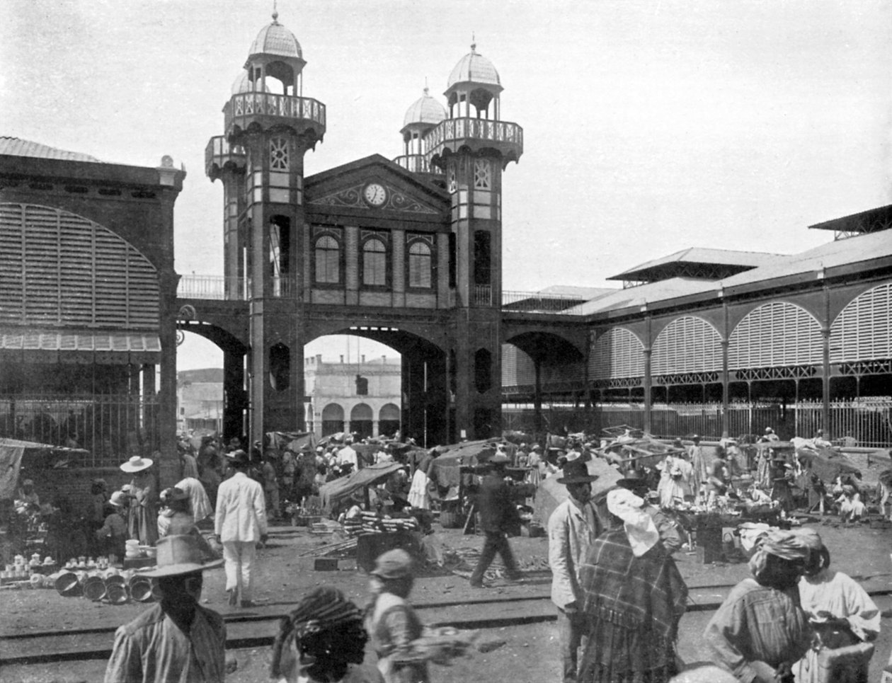 मार्केट प्लेस, पोर्ट-औ-प्रिंस, हैती, 1926 द्वारा अज्ञात