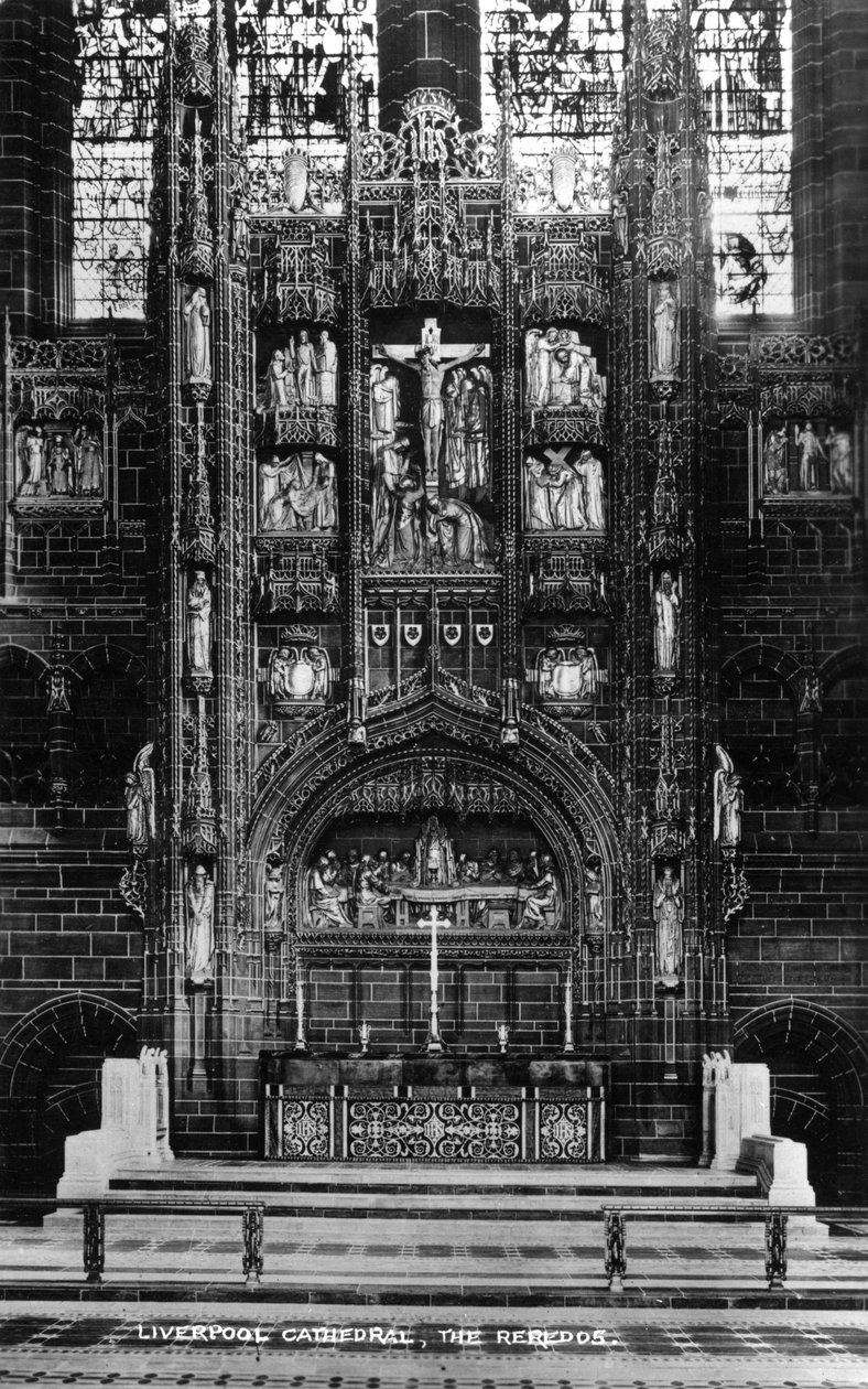 20 वीं शताब्दी में लिवरपूल कैथेड्रल में reredos द्वारा अज्ञात