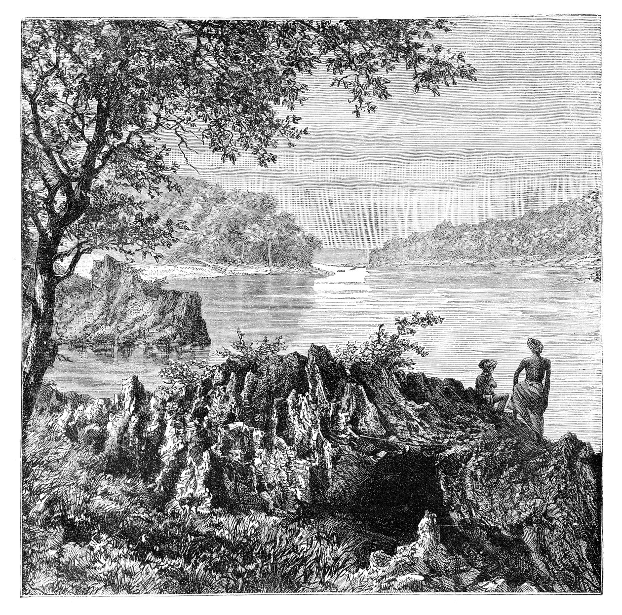 मौलमीन, म्यांमार, 1895 के ऊपर सलवेन नदी द्वारा अज्ञात