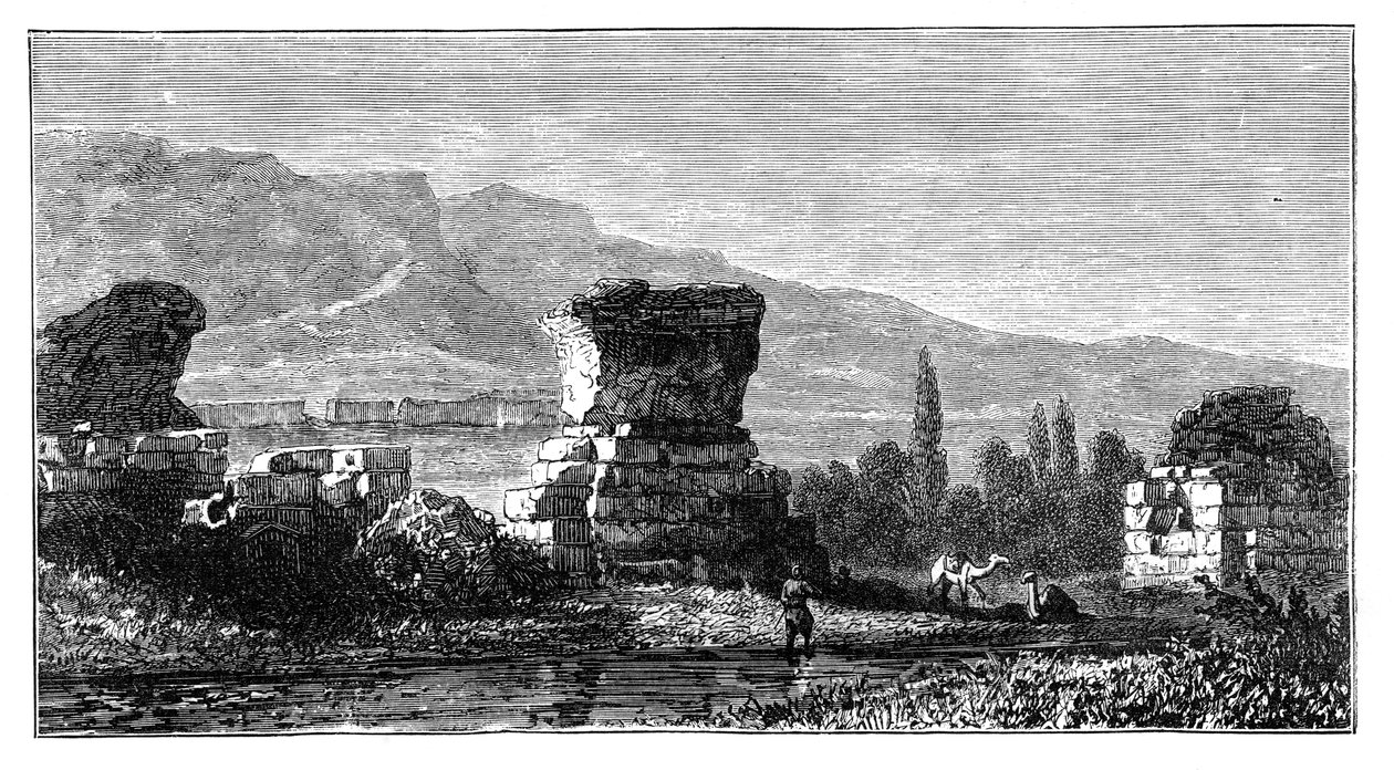 सरदी, लीडिया, तुर्की के खंडहर, c1890 द्वारा अज्ञात