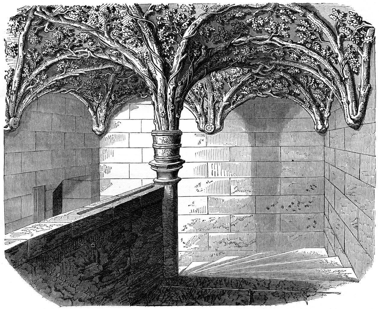 1882-1884, पेरिस के होटल डे बेगारोगने की सीढ़ी द्वारा अज्ञात