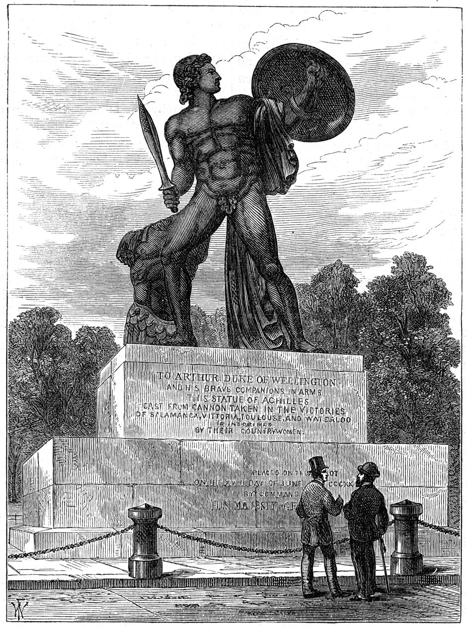 अकिलीज़ की मूर्ति, लंदन, 1891 द्वारा अज्ञात