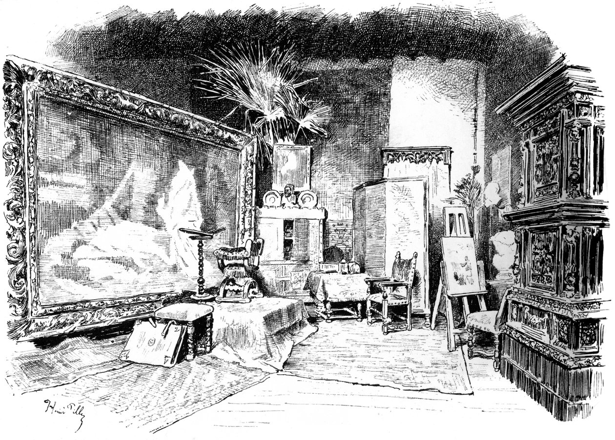 पायलट ऑफ़ चार्ल्स का स्टूडियो, c1880-1882 द्वारा अज्ञात