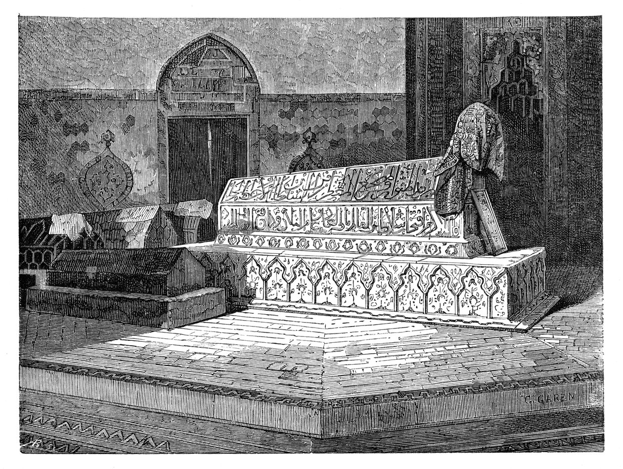 ग्रीन मस्जिद, बर्सा, तुर्की में 1895 में मेहमद II का मकबरा द्वारा अज्ञात