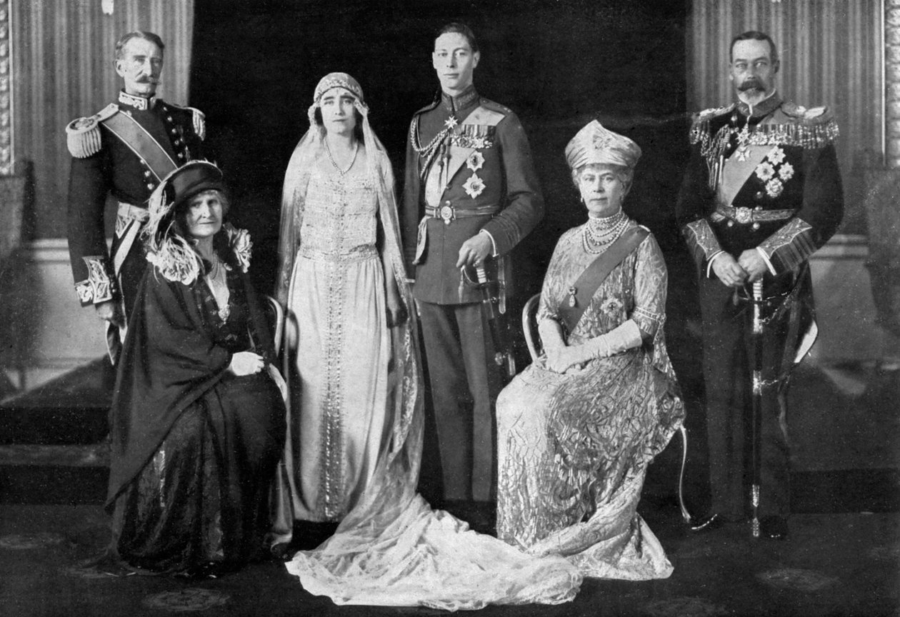 ड्यूक ऑफ यॉर्क और लेडी एलिजाबेथ बोइस-लियोन की शादी, 1923 द्वारा अज्ञात