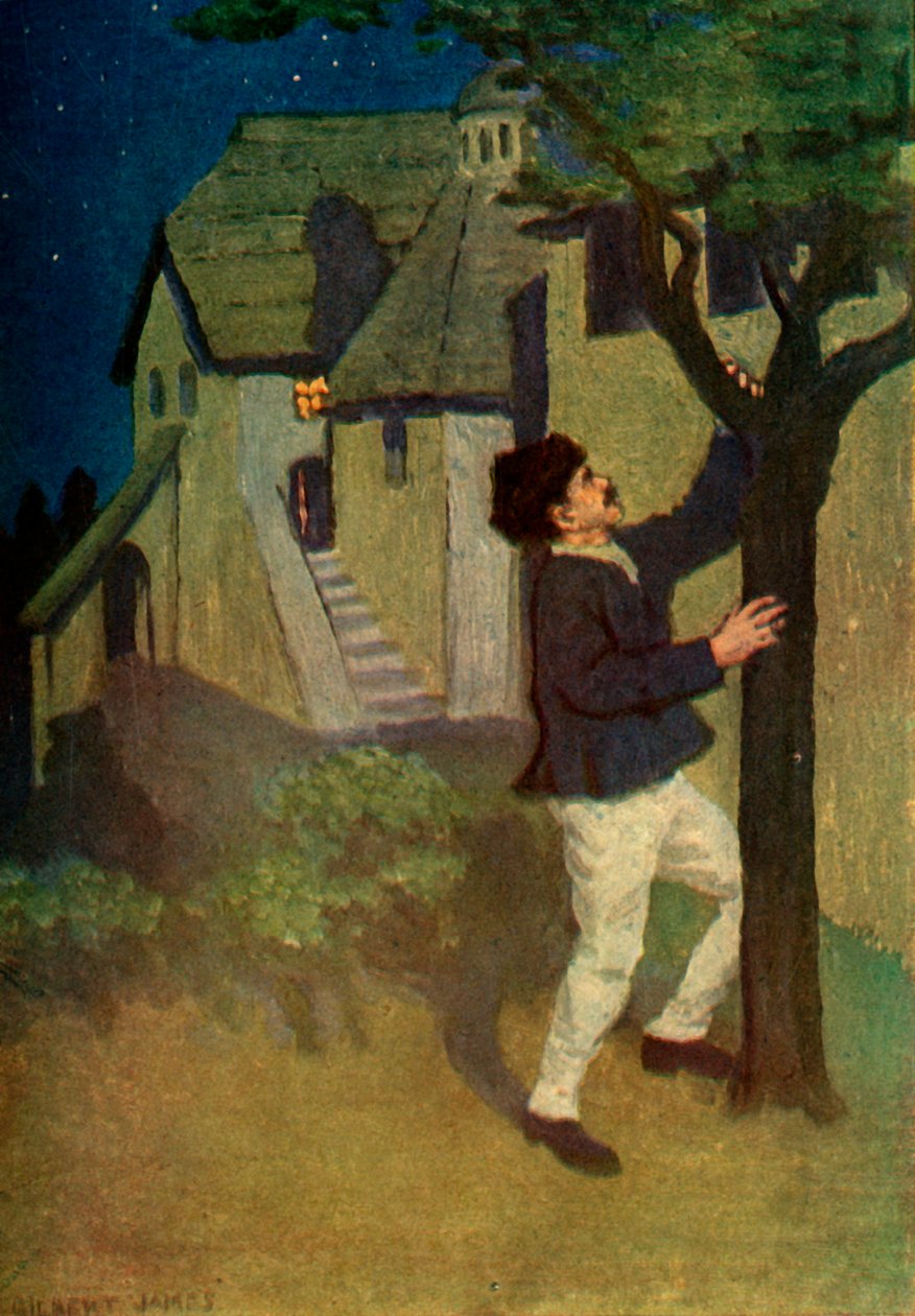 'युवक एक पेड़ को तीन बार हिलाता है', 1917। द्वारा अज्ञात