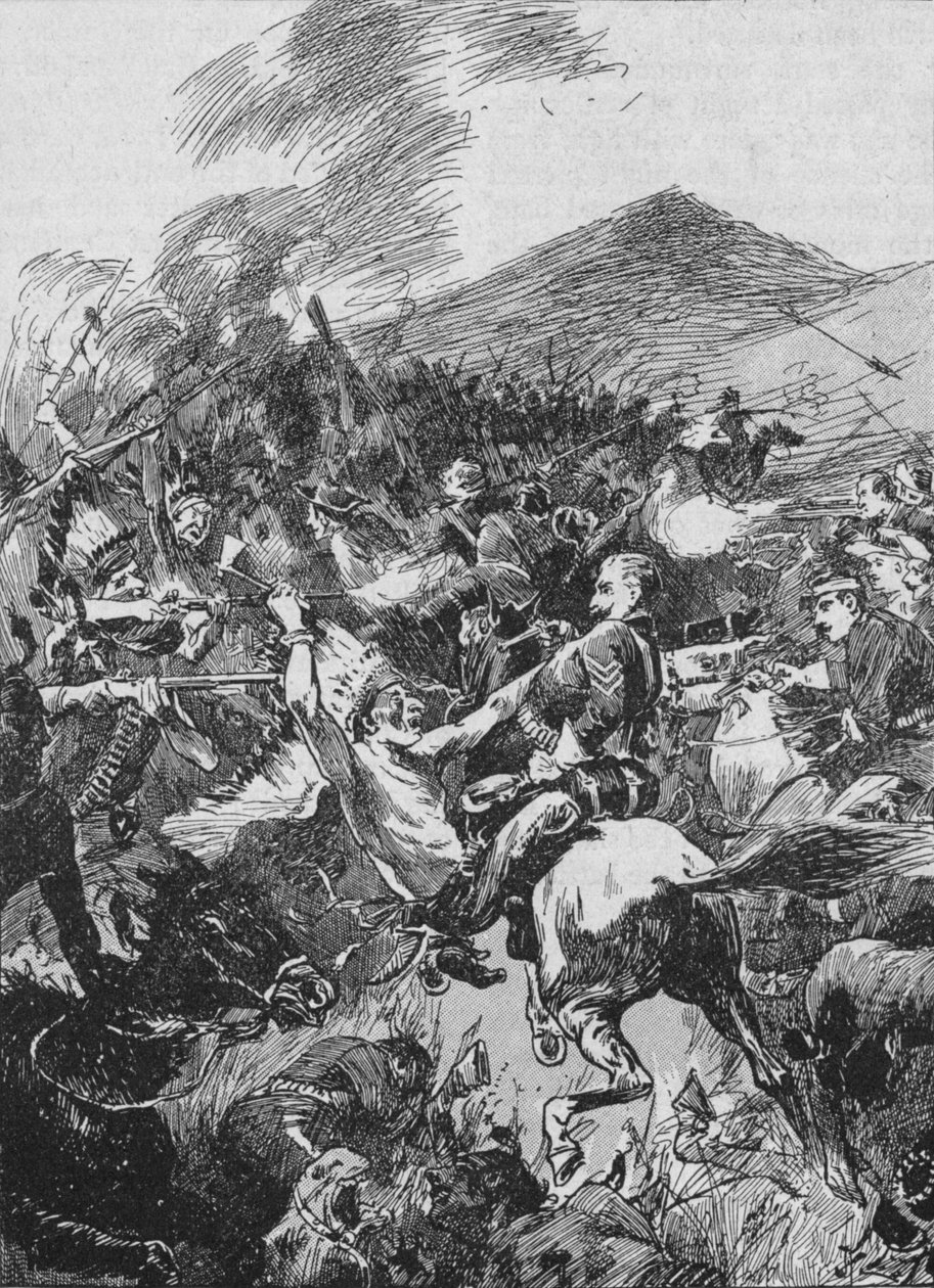 वे पेंटेड और बीफर्ड रेड मेन, 1902 के शुरुआती मास में डूब गए द्वारा अज्ञात