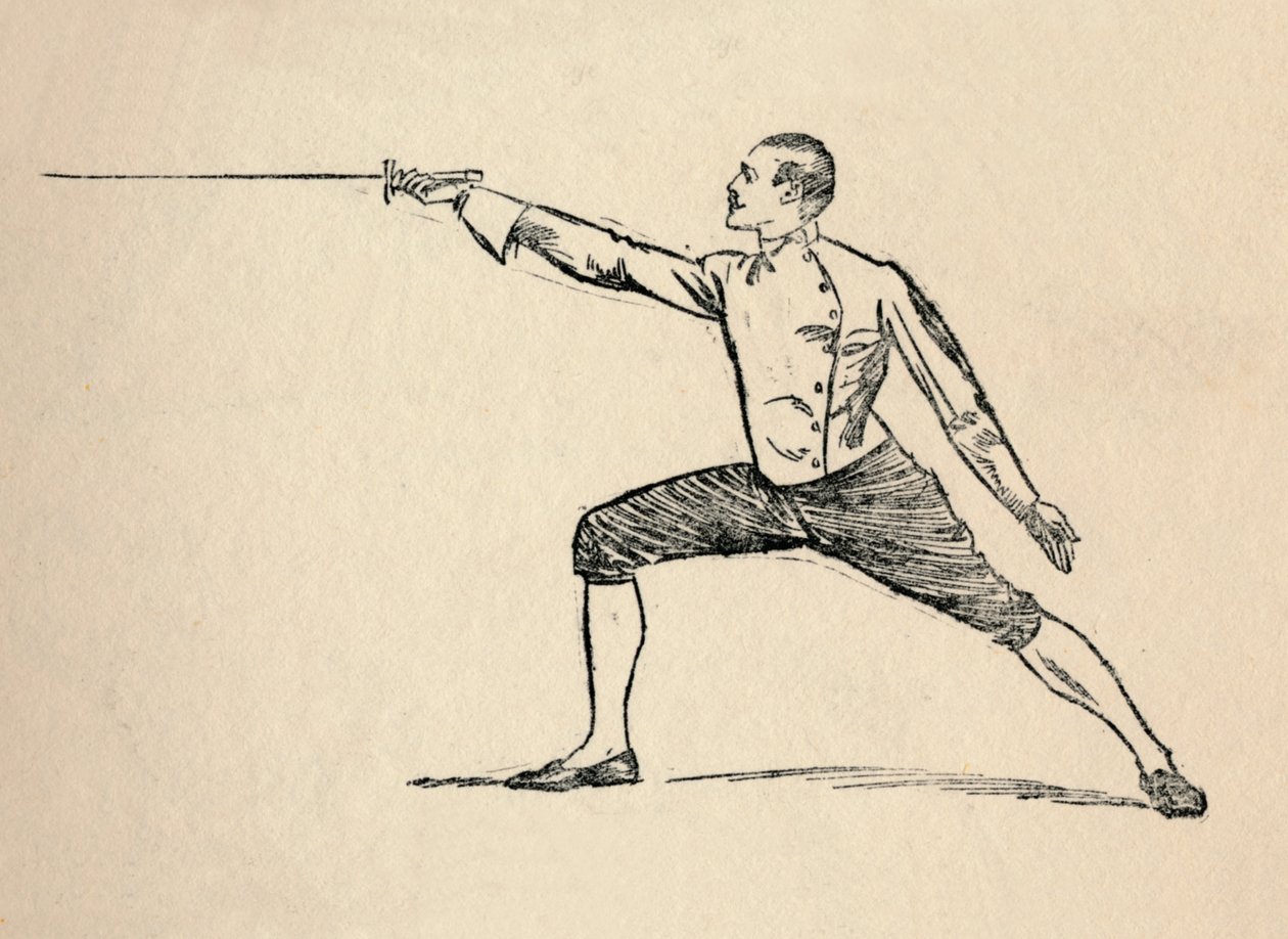 तीसरा स्थान - तलवारबाजी, 1912 द्वारा अज्ञात