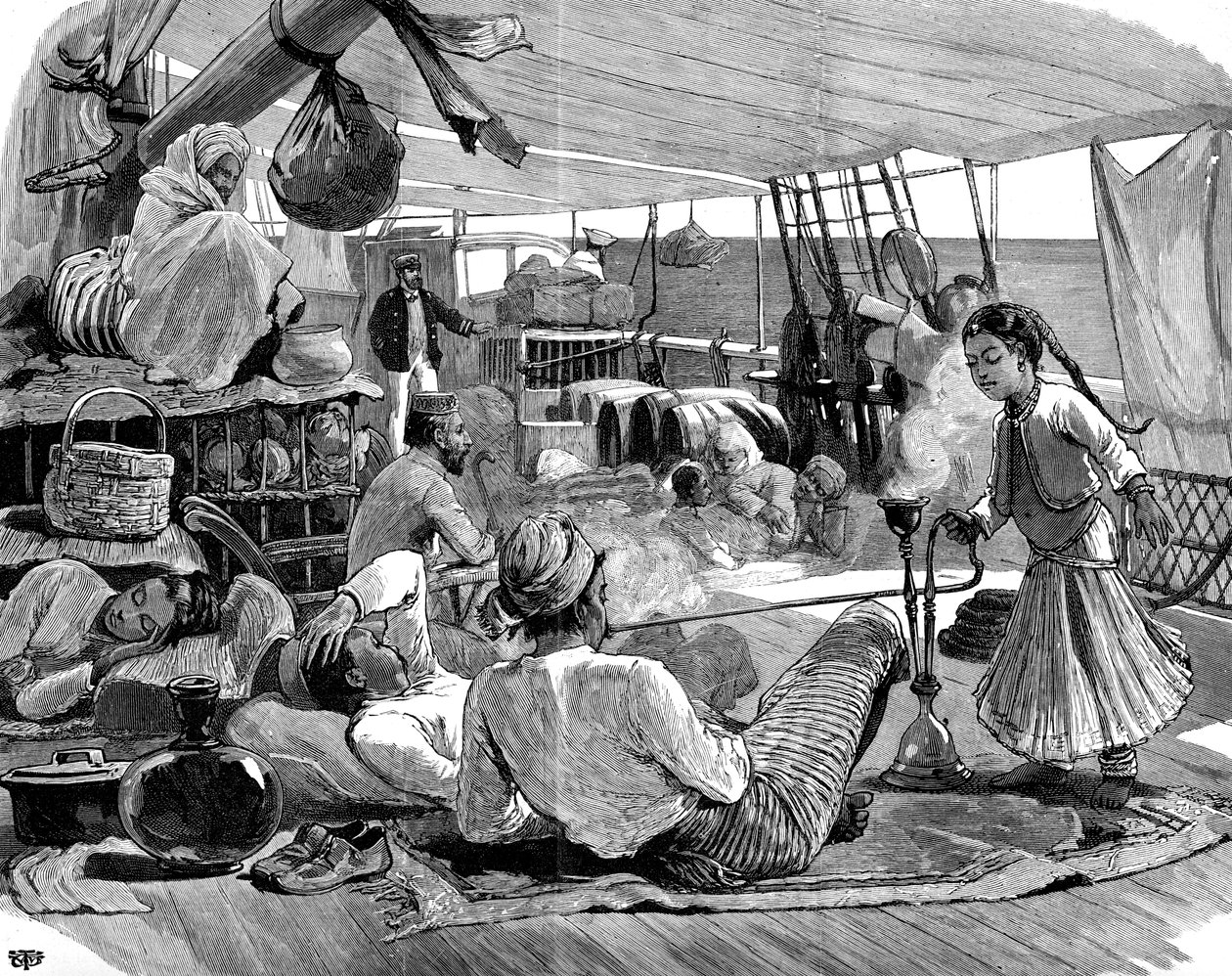 किला, ब्रिंडिसि से बर्मा तक 1886 में तीसरी श्रेणी द्वारा अज्ञात