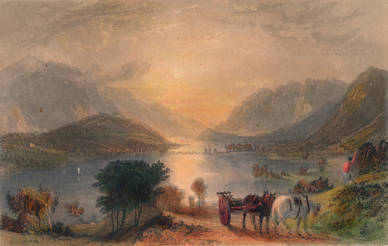 थिरमेरे और हेलवेलीन और सी। रेवेन क्रैग से, c1830s। द्वारा अज्ञात