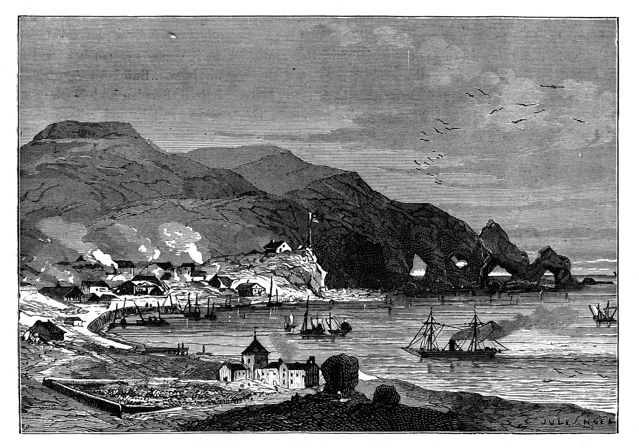 थोरशवन, फरो आइलैंड्स की राजधानी, c1890 द्वारा अज्ञात