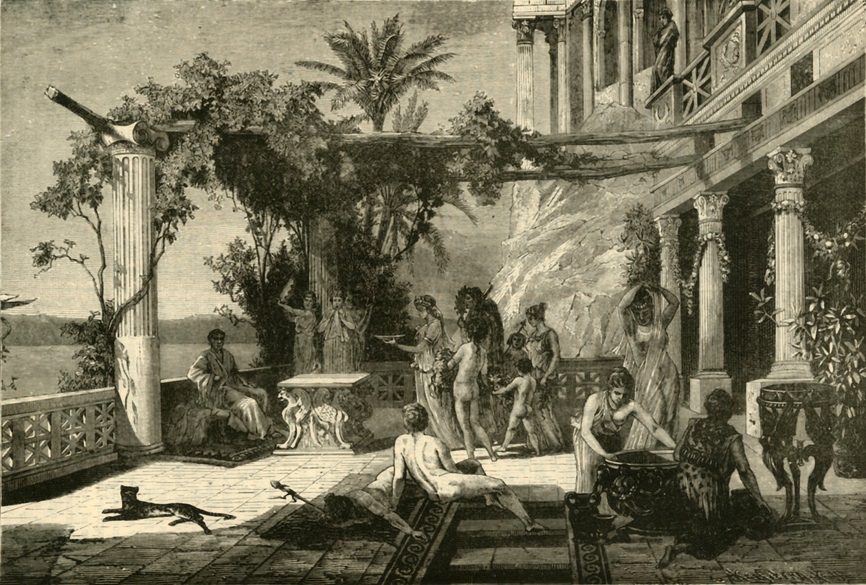 Capreae पर Tiberius, 1890। द्वारा अज्ञात