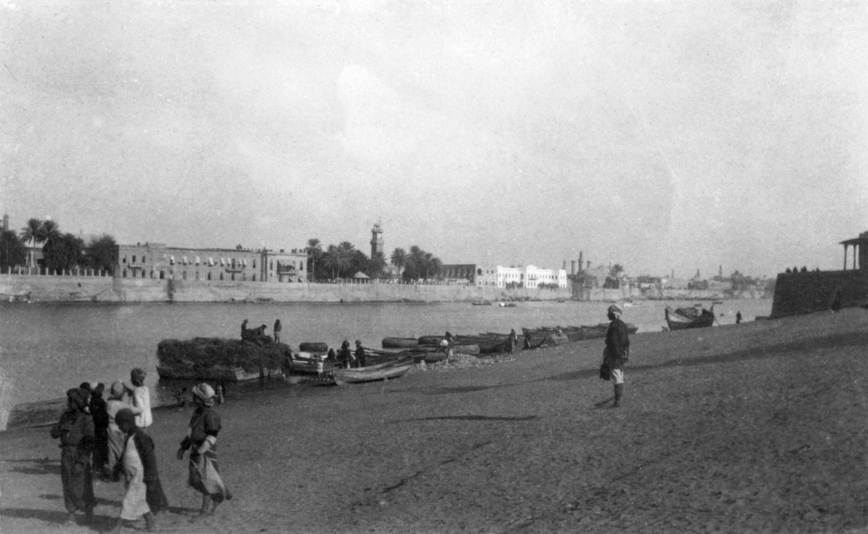 टाइग्रिस नदी, बगदाद, इराक, 1917-1919 द्वारा अज्ञात