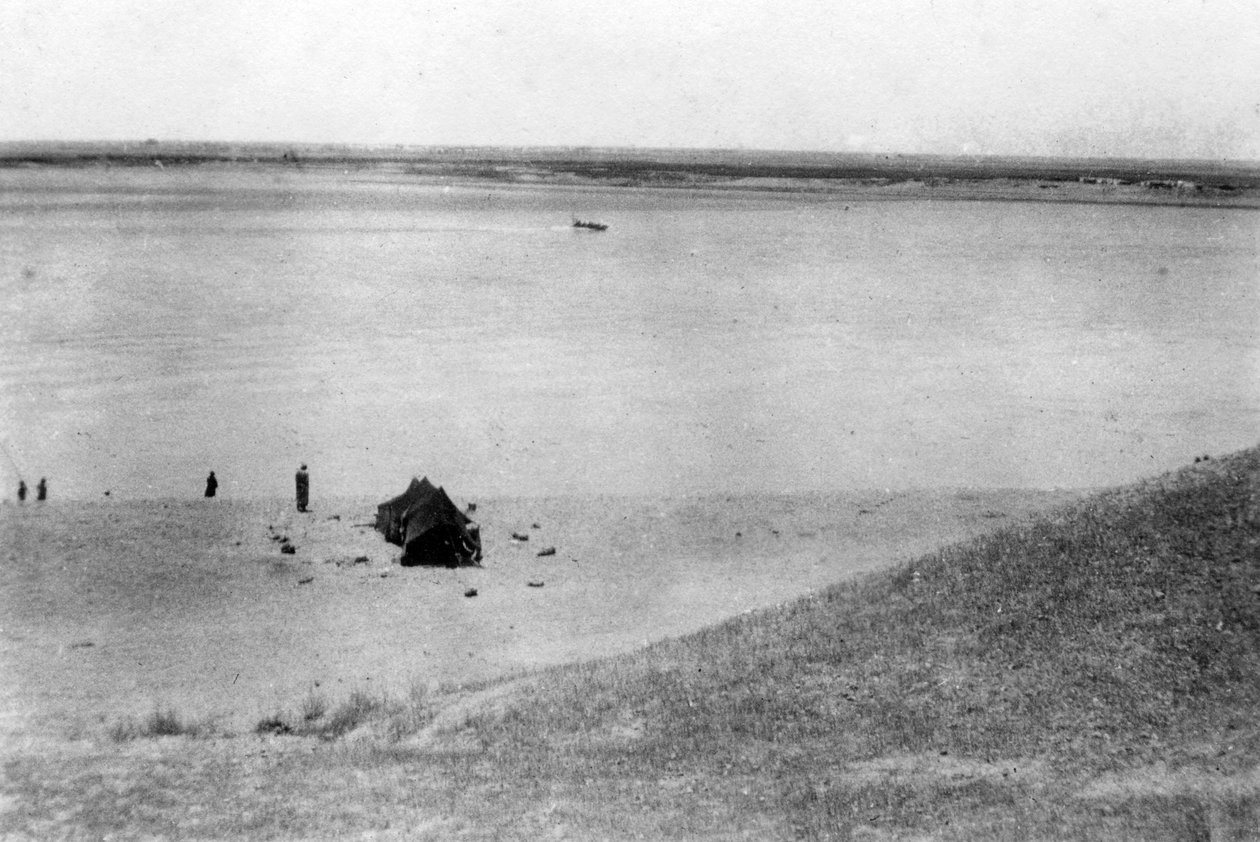 टाइग्रिस नदी, सामरा, मेसोपोटामिया, 1918 द्वारा अज्ञात
