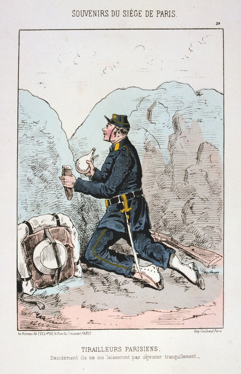 टिरिलेरस पेरिसियन, घेराबंदी पेरिस, 1870-1871 द्वारा अज्ञात