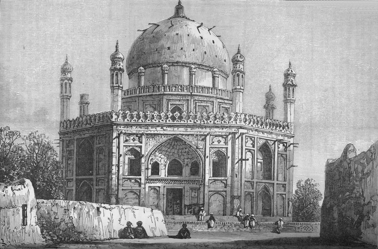 अहमद शाह का मकबरा, गढ़, कंधार, सी 1880 से सटा हुआ द्वारा अज्ञात