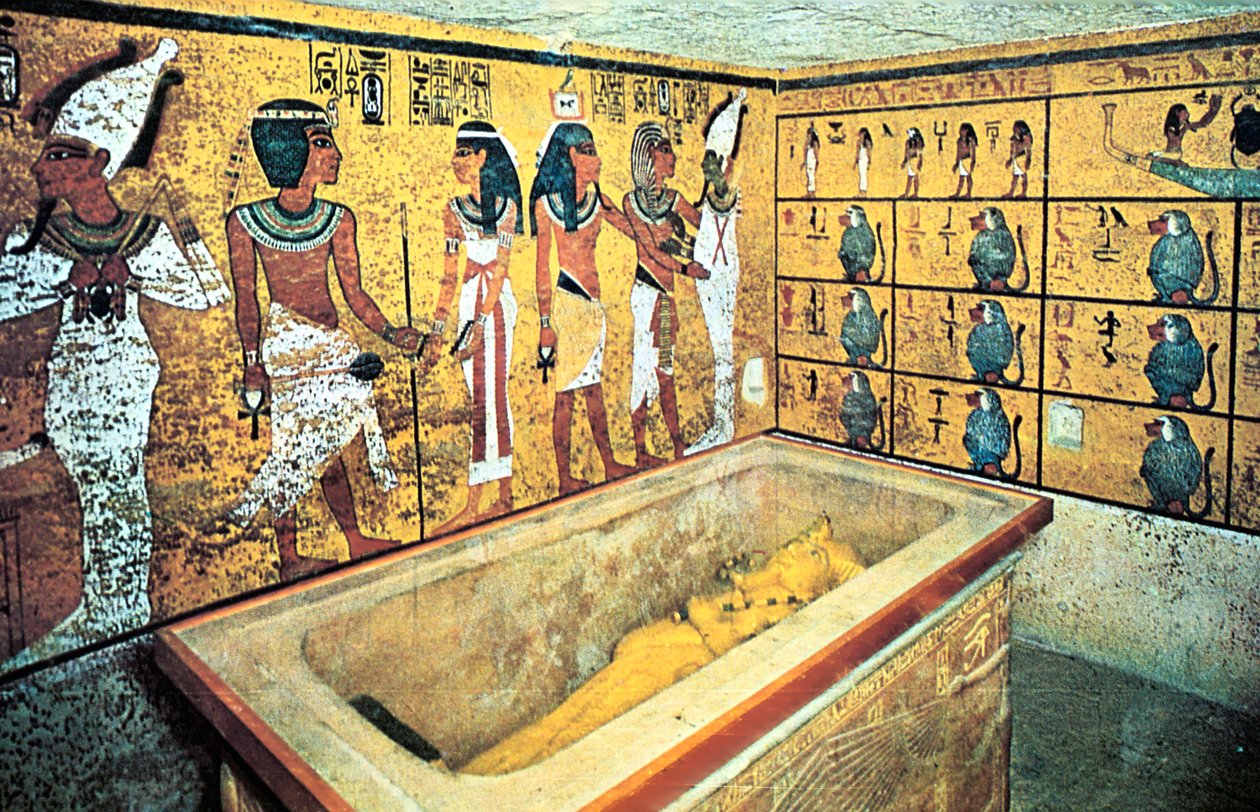 तूतनखामन का मकबरा, प्राचीन मिस्र, 18 वां राजवंश, c1325 ई.पू. द्वारा अज्ञात