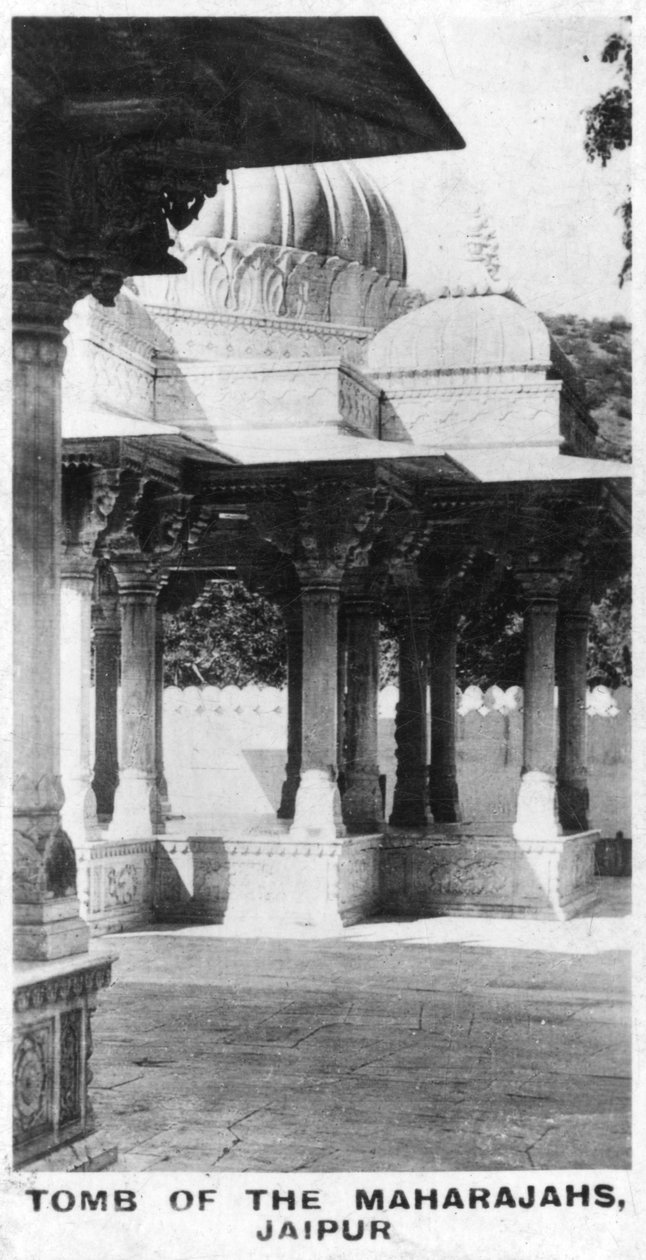 महाराजाओं का मकबरा, जयपुर, राजस्थान, भारत, c1925 द्वारा अज्ञात