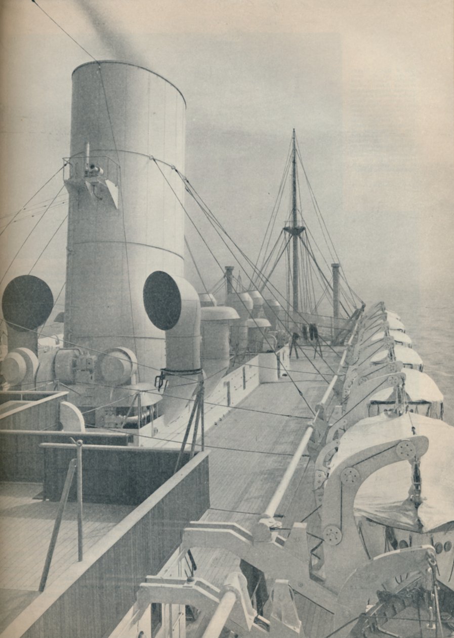 आधुनिक लाइफबोट के साथ स्ट्रैथमोर का शीर्ष डेक, 1936 द्वारा अज्ञात