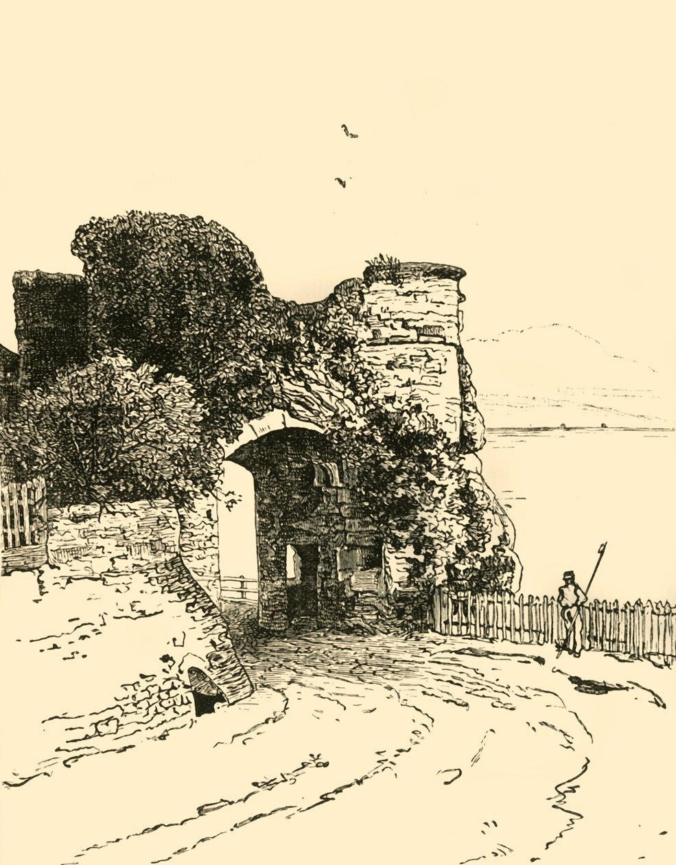 टाउन गेट, विन्हेल्सिया, 1898। द्वारा अज्ञात