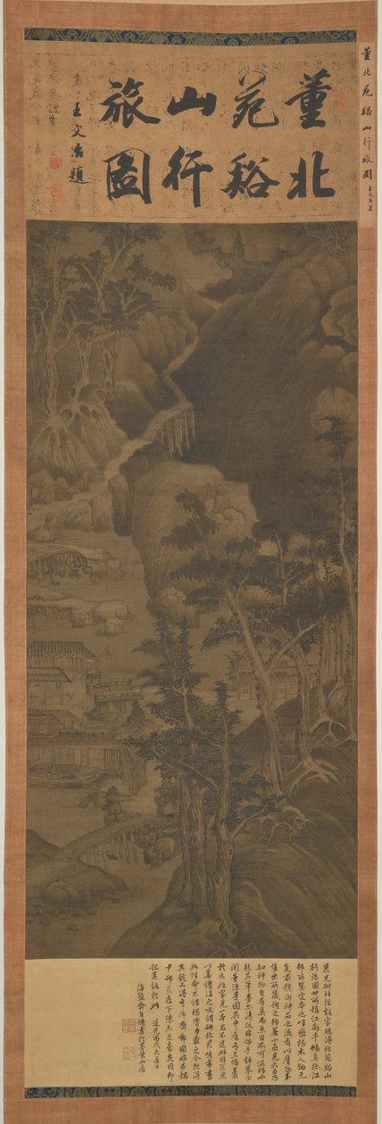 पर्वतों और जलधाराओं के बीच यात्री, मिंग राजवंश, 1368-1644। द्वारा अज्ञात