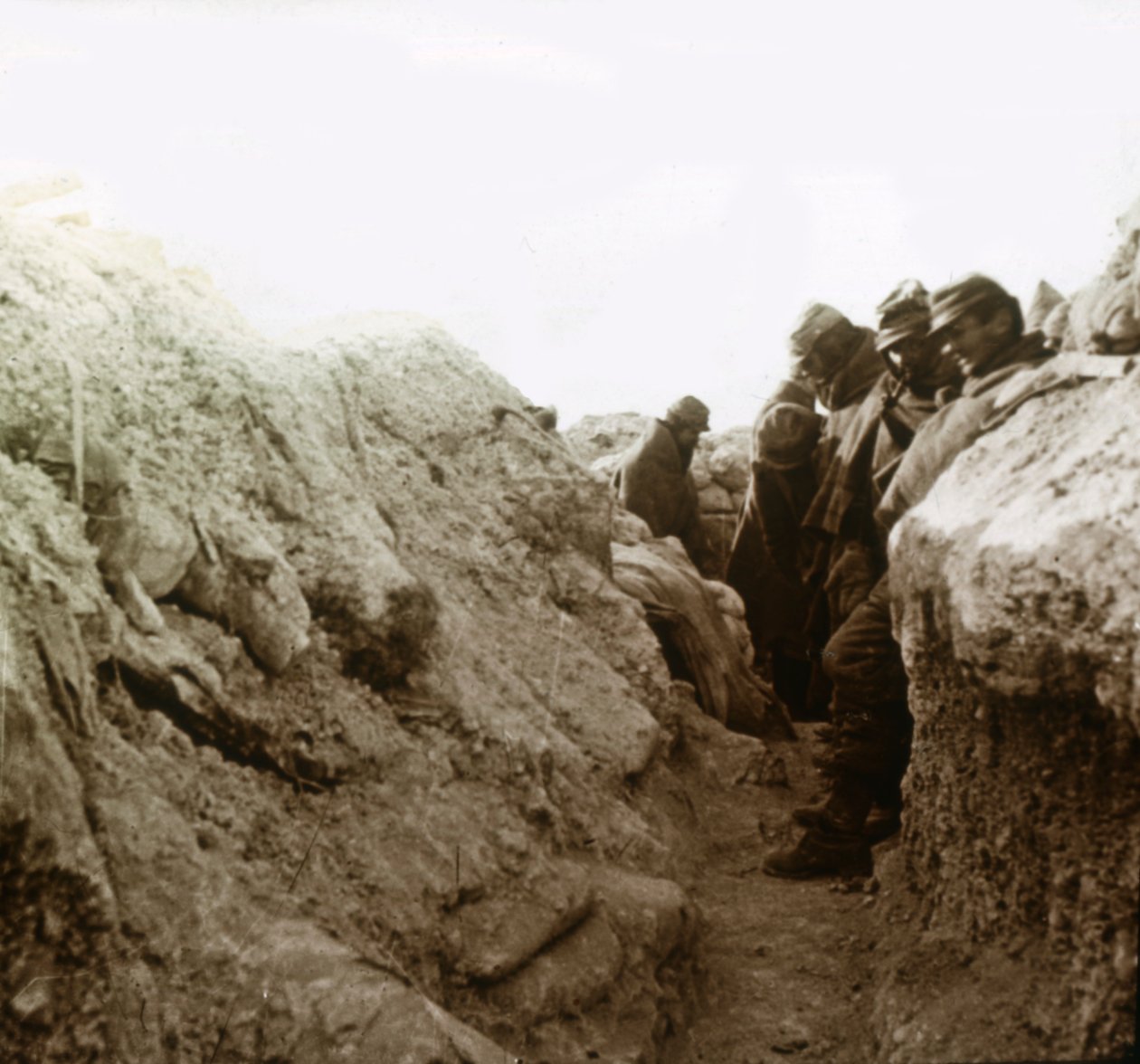 ट्रेंच, शैम्पेन, उत्तरी फ्रांस, c1914-c1918 द्वारा अज्ञात