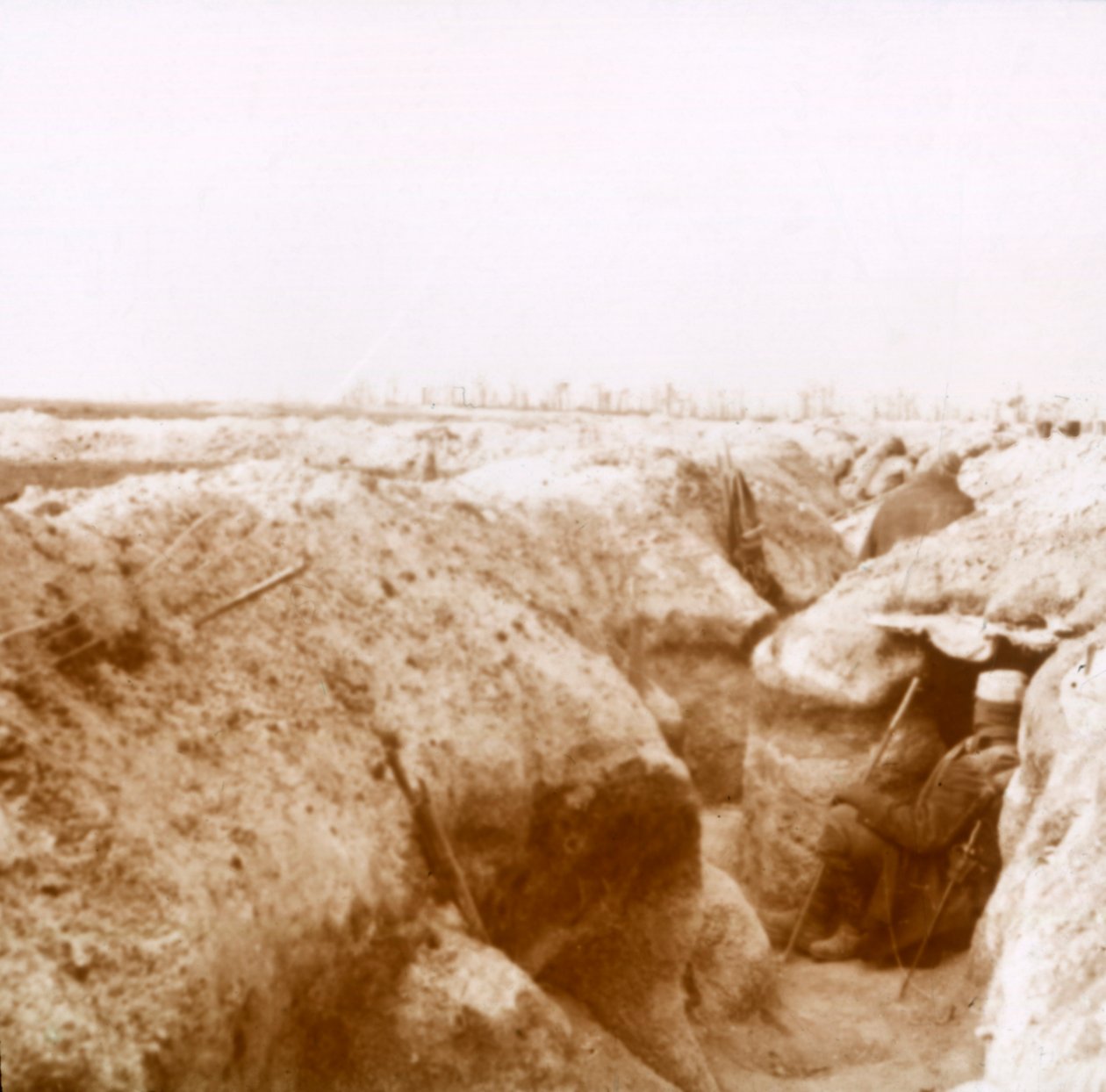 ट्रेंच, शैम्पेन, उत्तरी फ्रांस, c1914-c1918 द्वारा अज्ञात