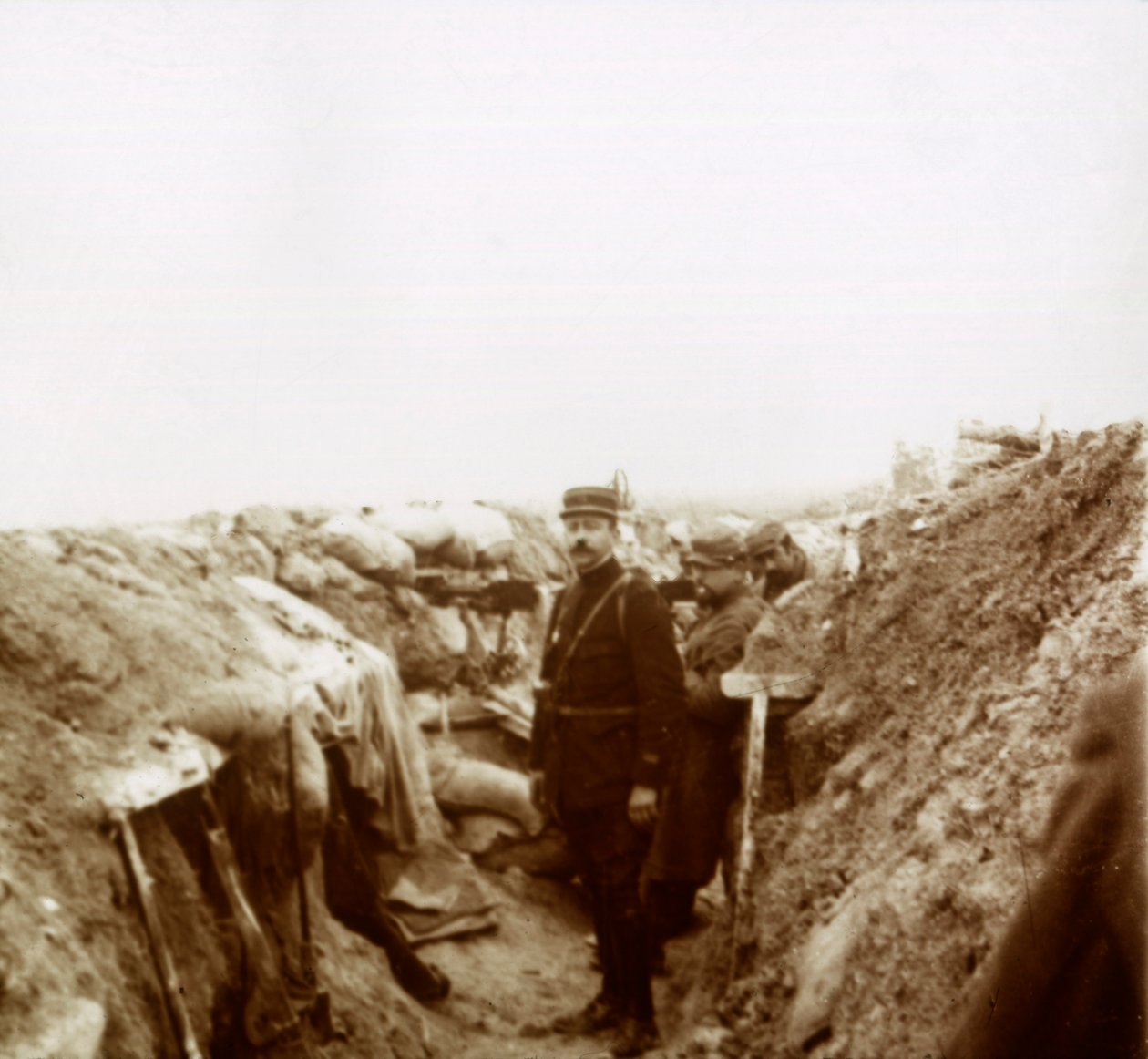 शैम्पेन, उत्तरी फ्रांस में खाइयां, c1914-c1918 द्वारा अज्ञात