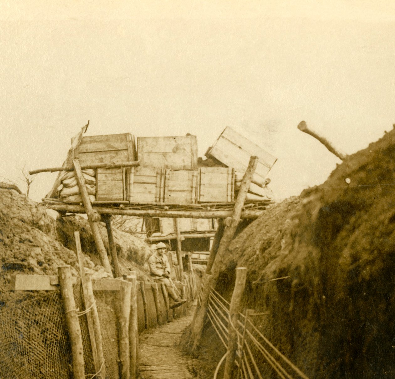 Les gesparges, उत्तरी फ्रांस, c1914-c1918 के पास की खाइयाँ। द्वारा अज्ञात