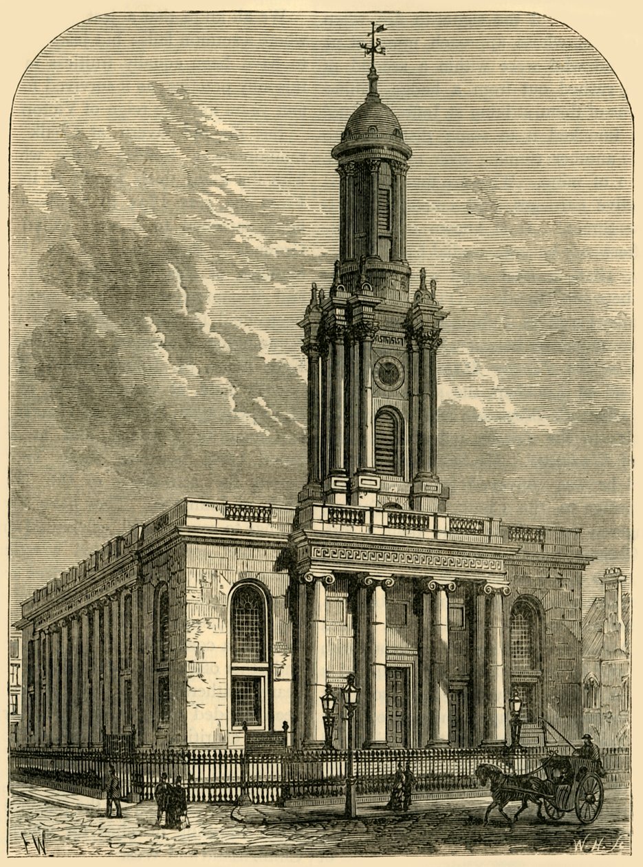 ट्रिनिटी चर्च, अल्बानी स्ट्रीट, c1876। द्वारा अज्ञात