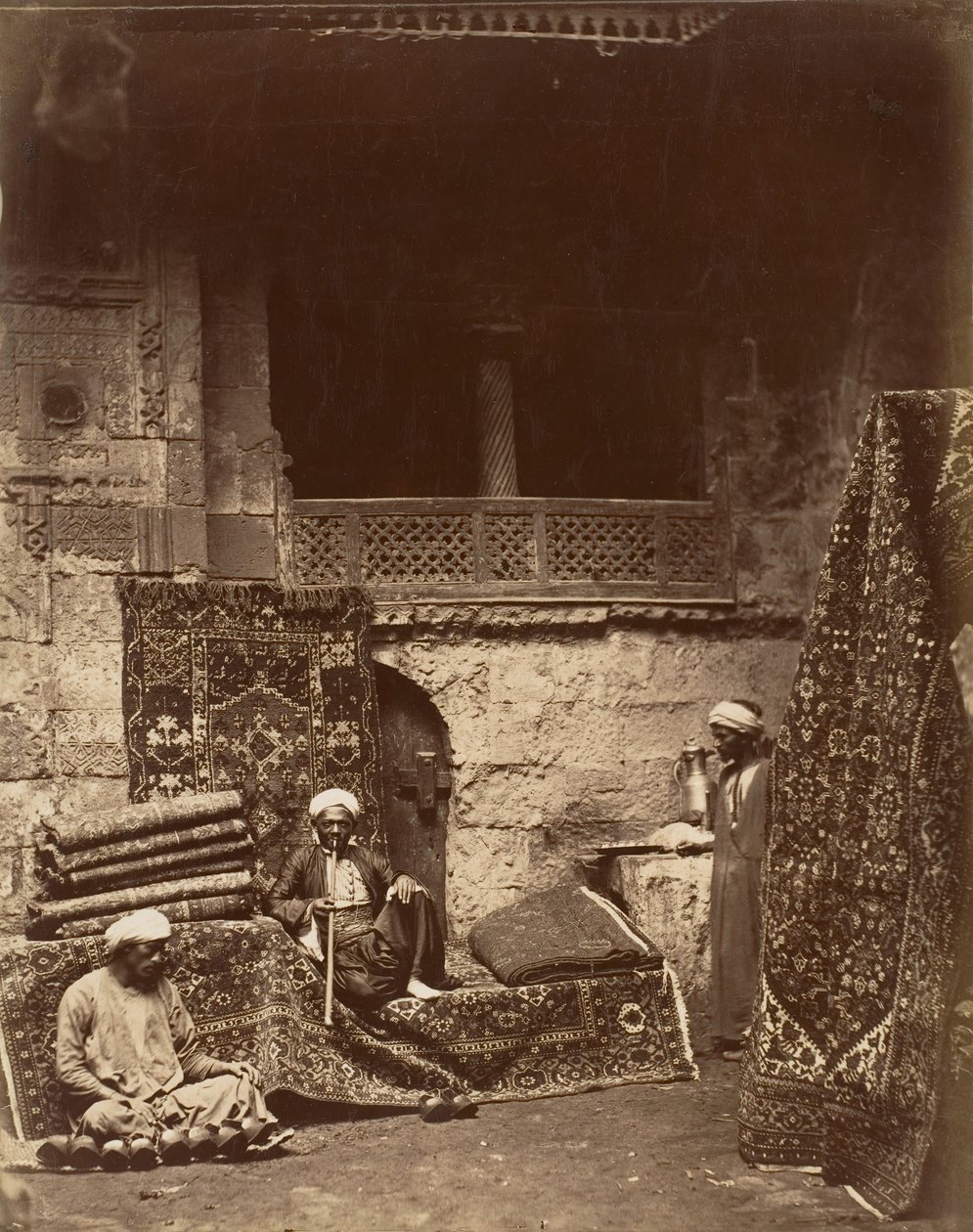 तुर्की कालीन बाजार, काहिरा, सीए। 1880. द्वारा अज्ञात