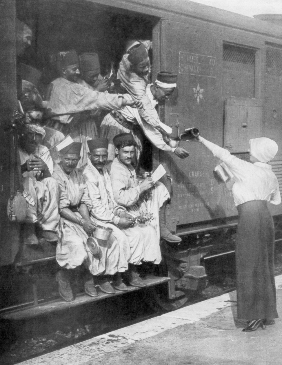 तुर्की राइफलमैन ट्रेन, 1914 के सामने से जाने वाले रास्ते पर द्वारा अज्ञात