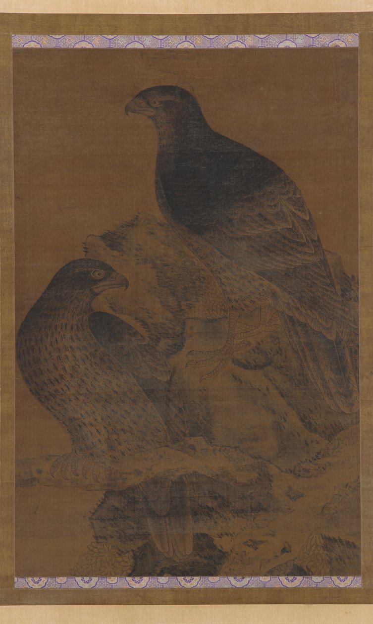 दो ईगल्स, मिंग राजवंश, 1368-1644। द्वारा अज्ञात