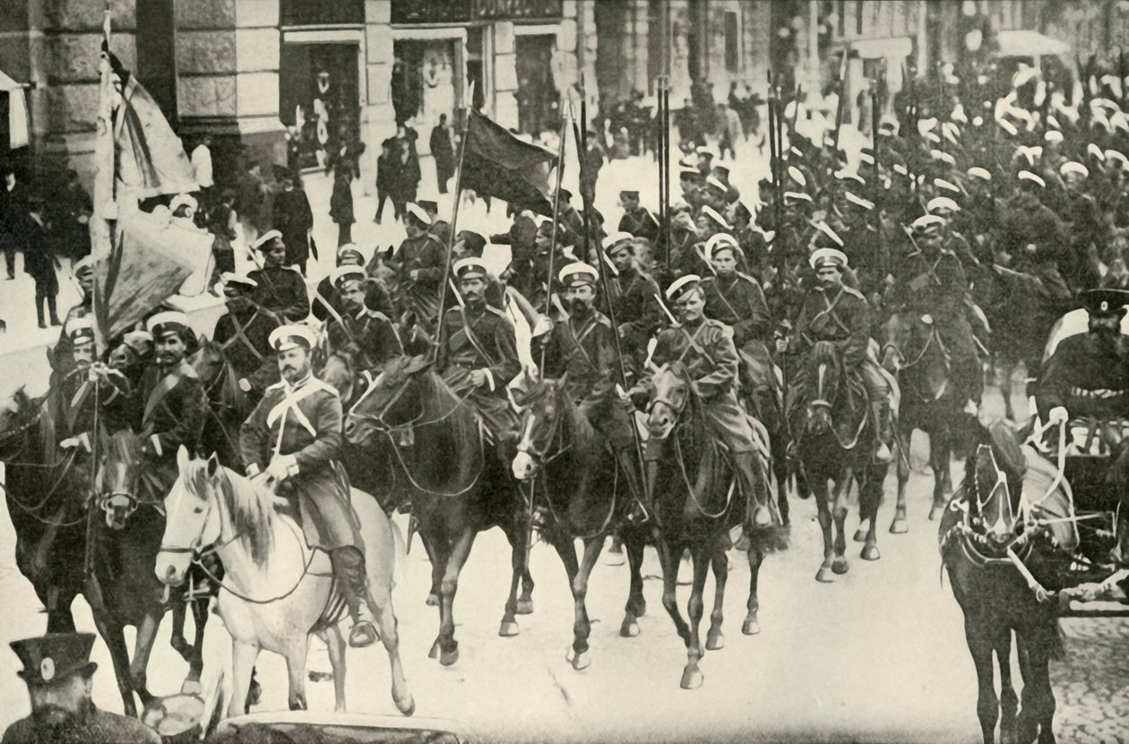 रूसी कैवलरी के प्रकार, 1919। द्वारा अज्ञात