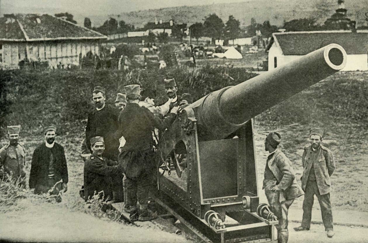 सर्वियन आर्टिलरी का विशिष्ट समूह, 1919। द्वारा अज्ञात
