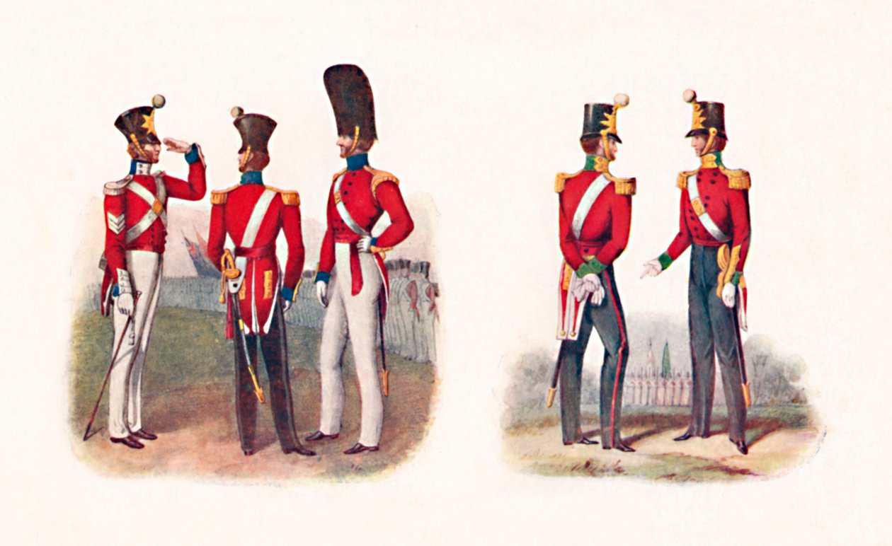 86 वीं रेजिमेंट की वर्दी, 1842, और रेजेट।, 1848, 1904 द्वारा अज्ञात