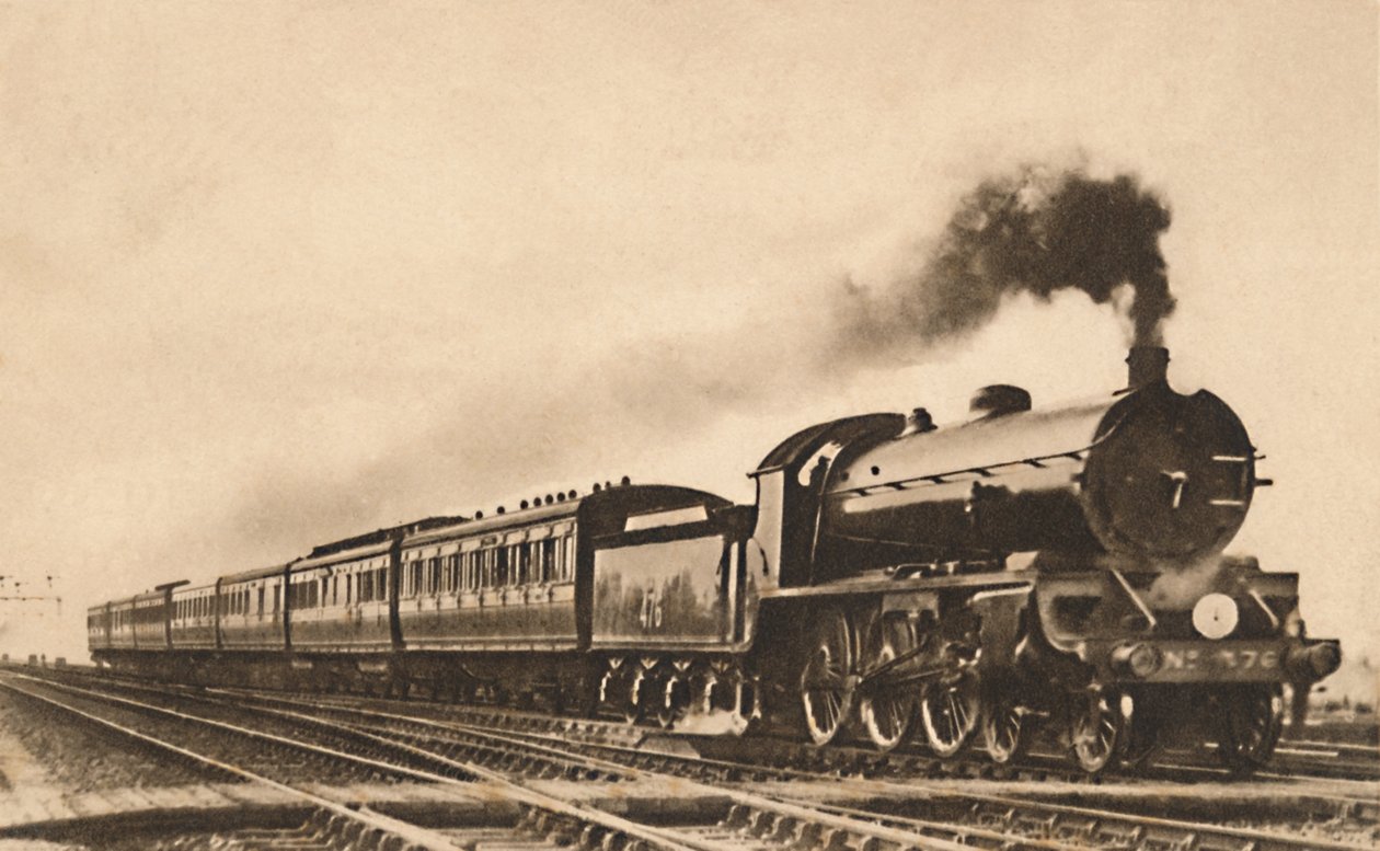 वेस्ट ऑफ इंग्लैंड डाइनिंग कार एक्सप्रेस एक्सेटर-लंदन 199 माइंस।, 20 वीं शताब्दी की शुरुआत में। द्वारा अज्ञात