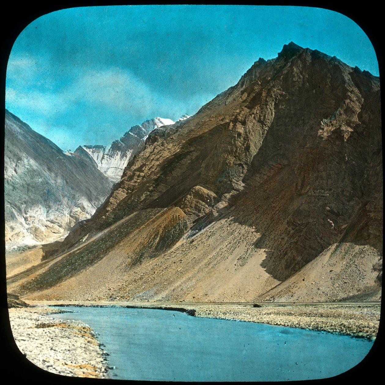 सिंधु नदी का ऊपरी कोर्स, कश्मीर, भारत, 19 वीं सदी के अंत या 20 वीं सदी की शुरुआत में द्वारा अज्ञात