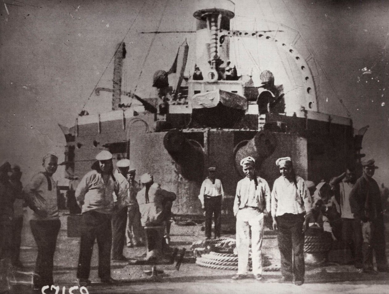 युद्धपोत पोटेमकिन, कॉन्स्टेंटा, रोमानिया में 1905 में विद्रोह द्वारा अज्ञात