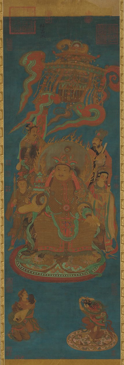 वैश्रवण, उत्तर का संरक्षक राजा, युआन या मिंग राजवंश, 14वीं शताब्दी। द्वारा अज्ञात