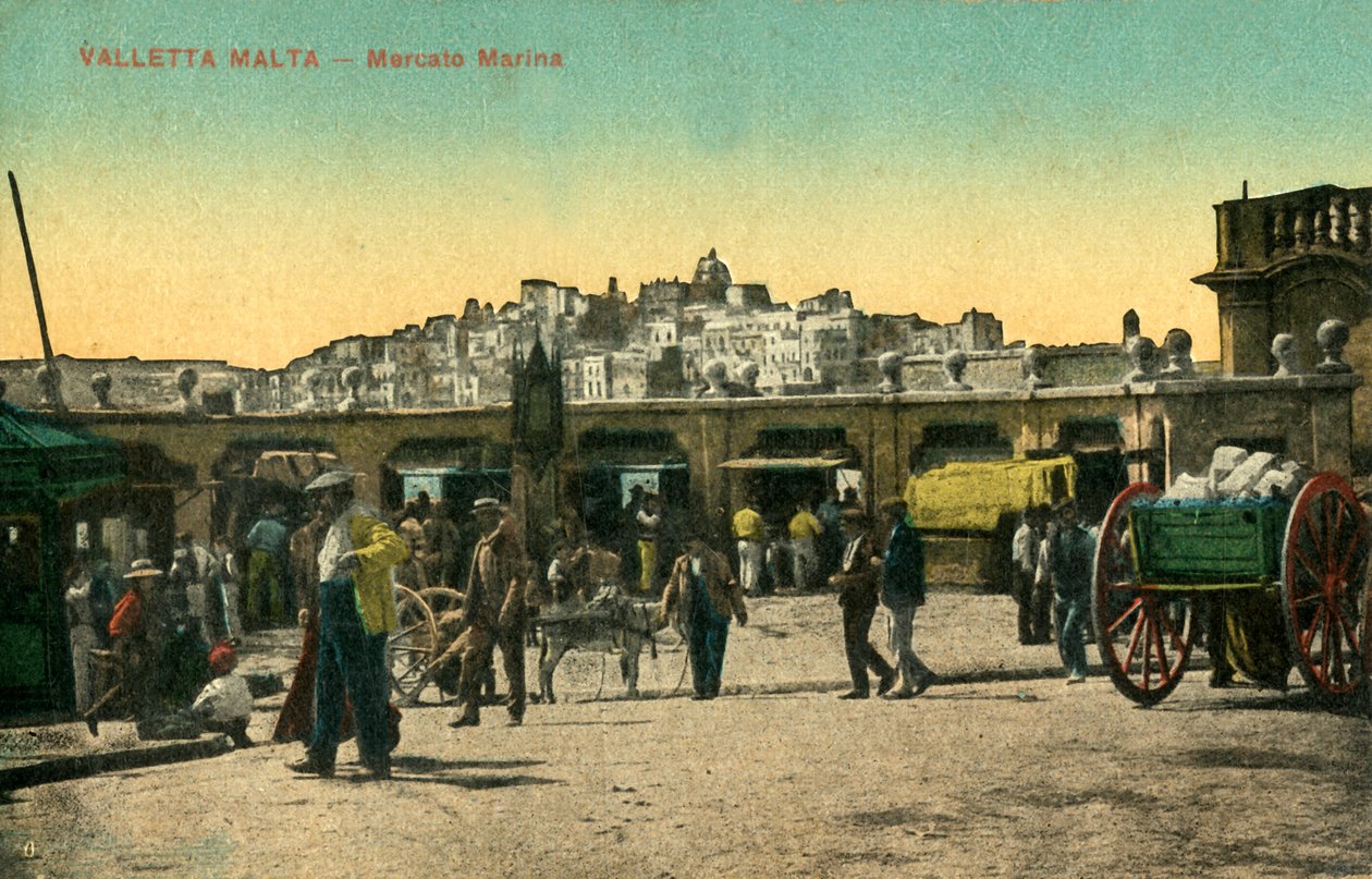 वालेटा माल्टा - मरीना मार्केट, c1918-c1939। द्वारा अज्ञात
