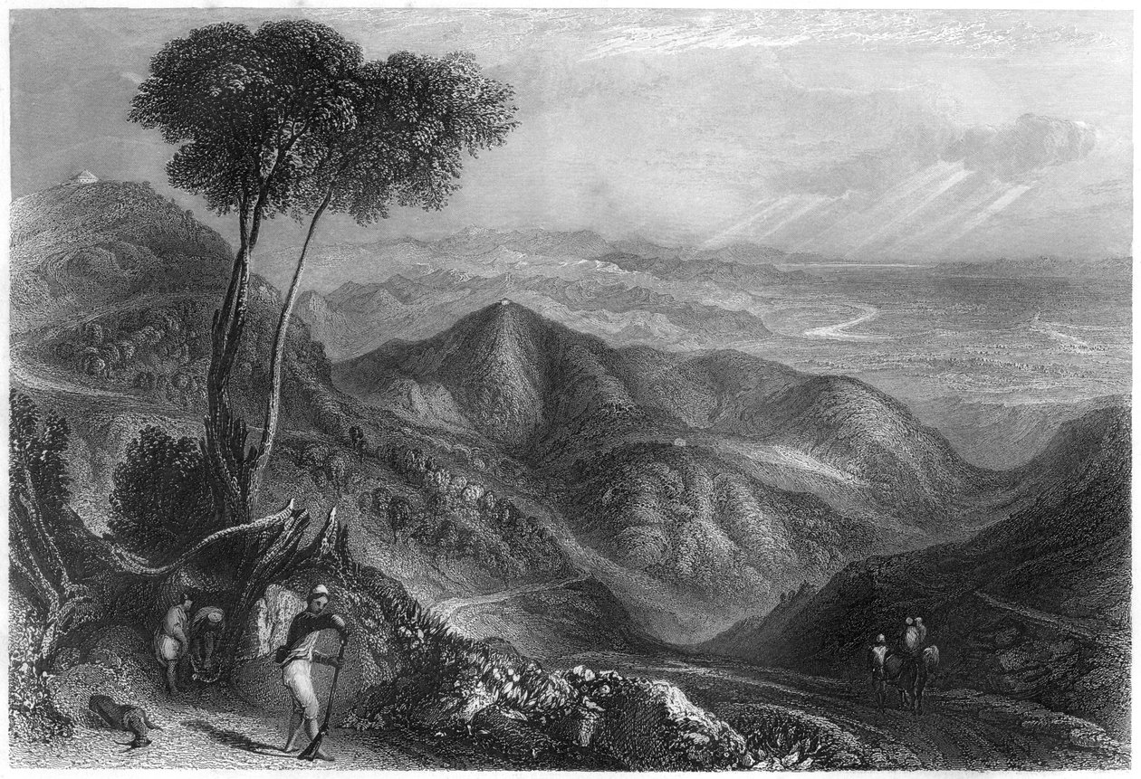 घाटी की घाटी, हिमालय पर्वत, c1860 द्वारा अज्ञात